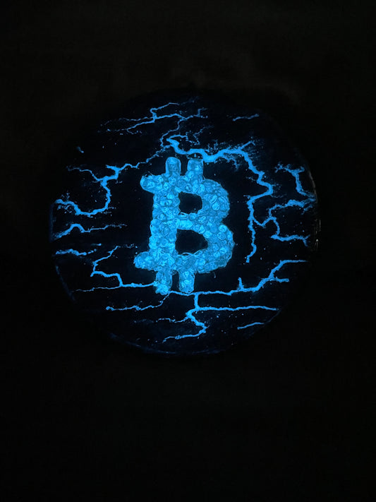 Essence of Bitcoin Series: 8 inch round;  #4/7; 2023